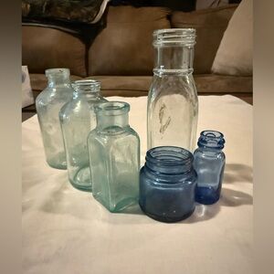 Vintage Glass Bottle Collection